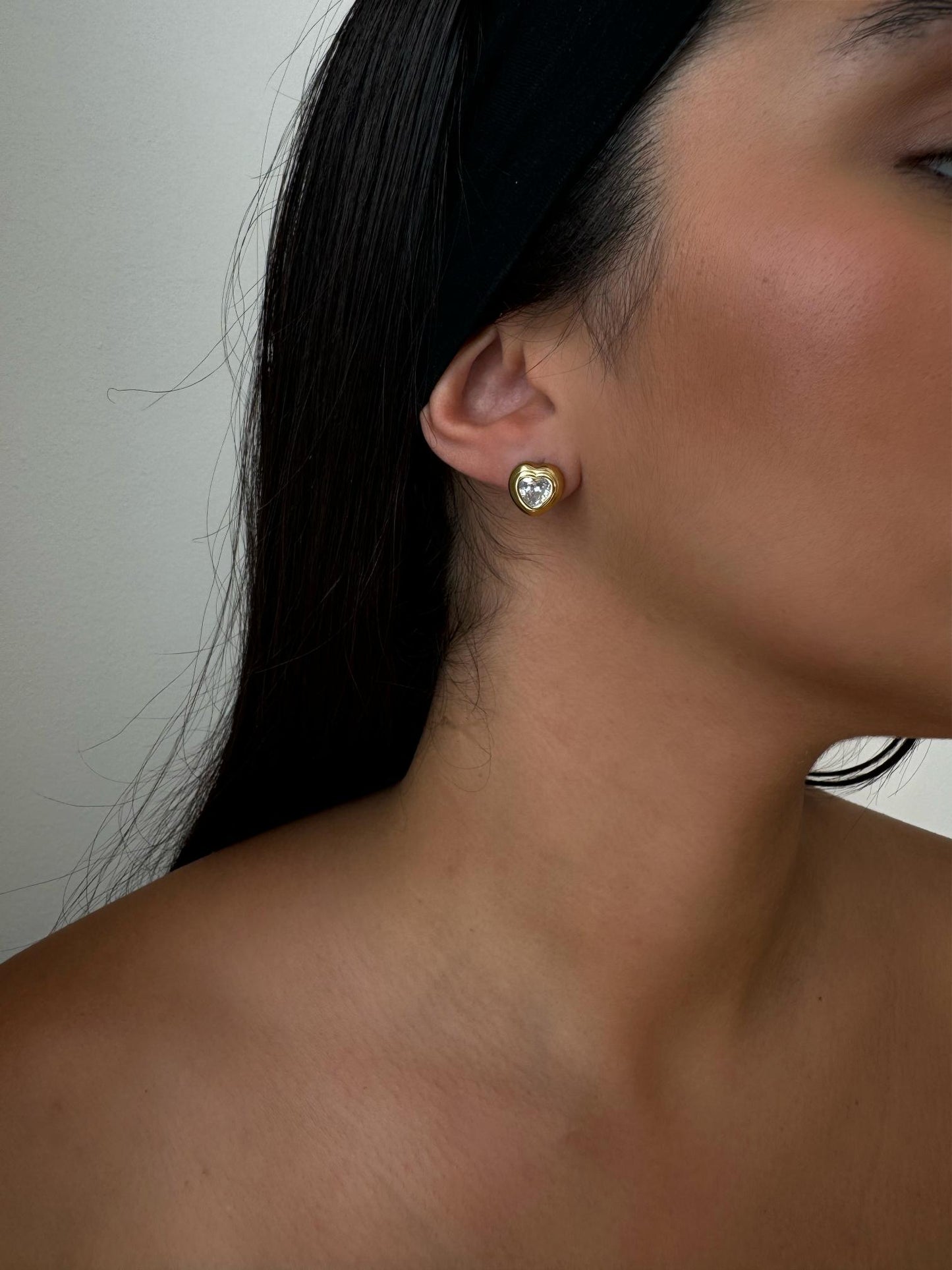 Orecchini Heart Zircone