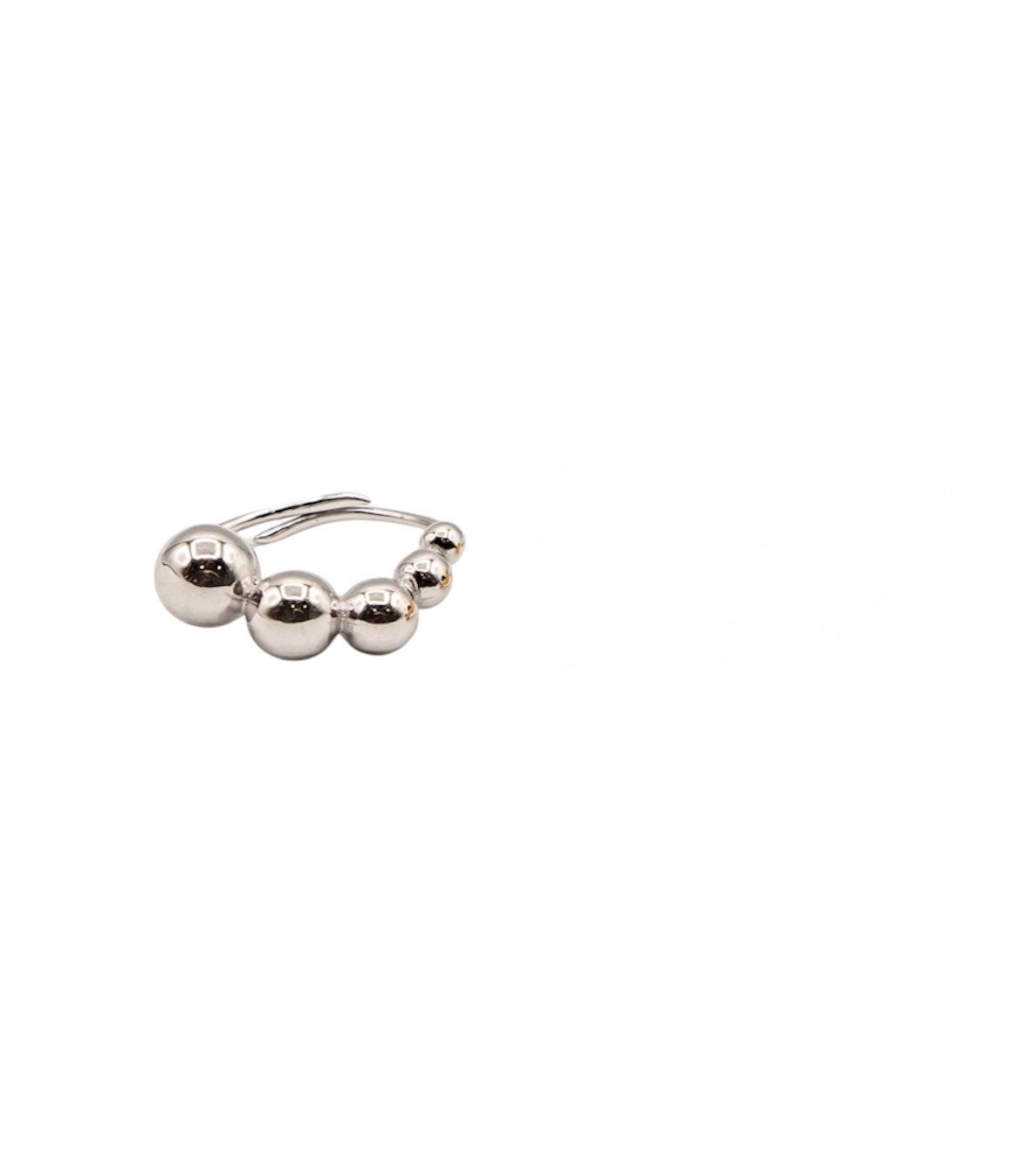 Anello 5 sfere a fascia