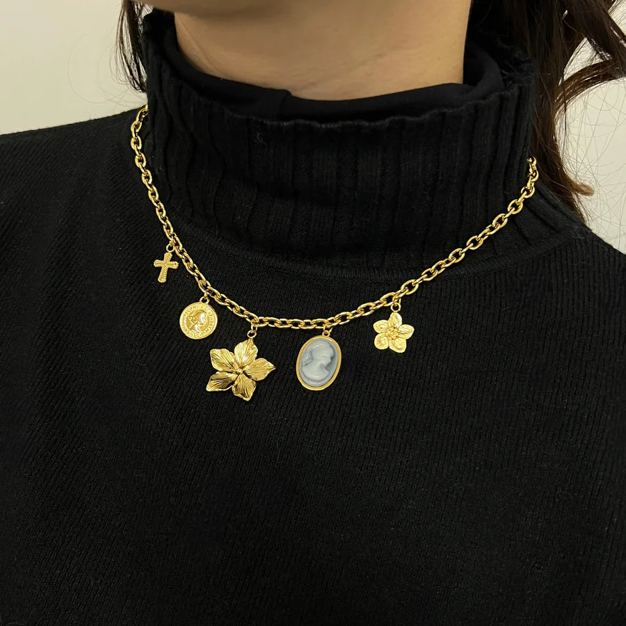 Collana Charm Cammeo