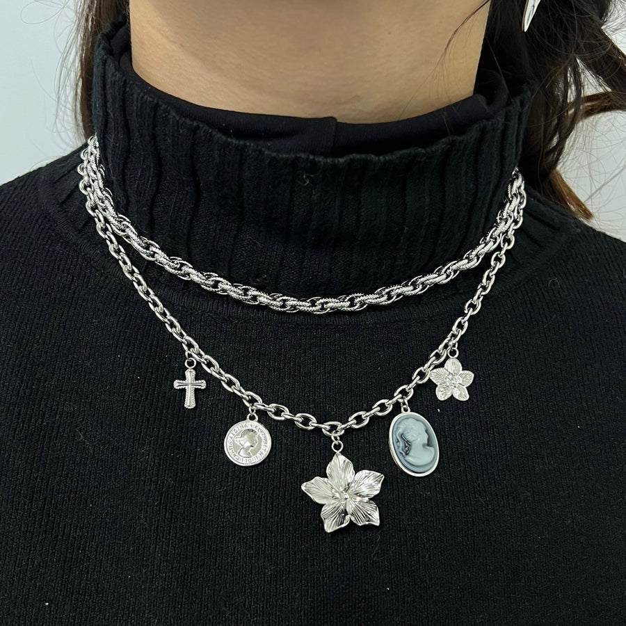 Collana Charm Cammeo