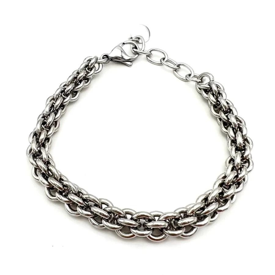 Bracciale a catena tubolare