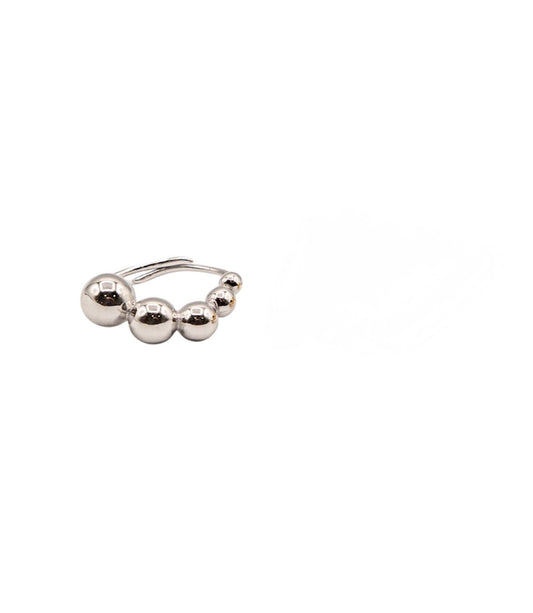 Anello 5 sfere a fascia