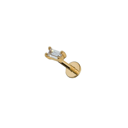 Orecchino Piercing Rettangolo