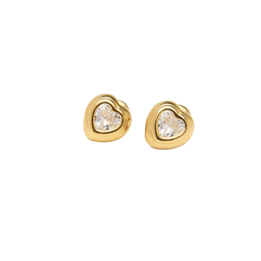 Orecchini Heart Zircone