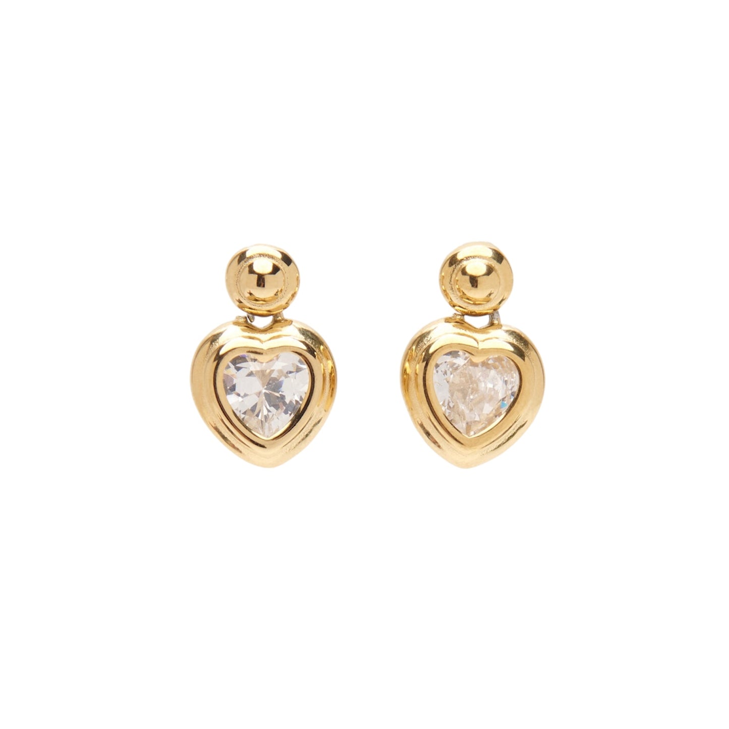 Orecchini Heart Zircone pendente