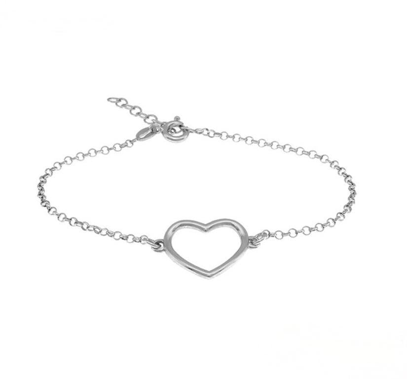 Bracciale Cuore vuoto filo