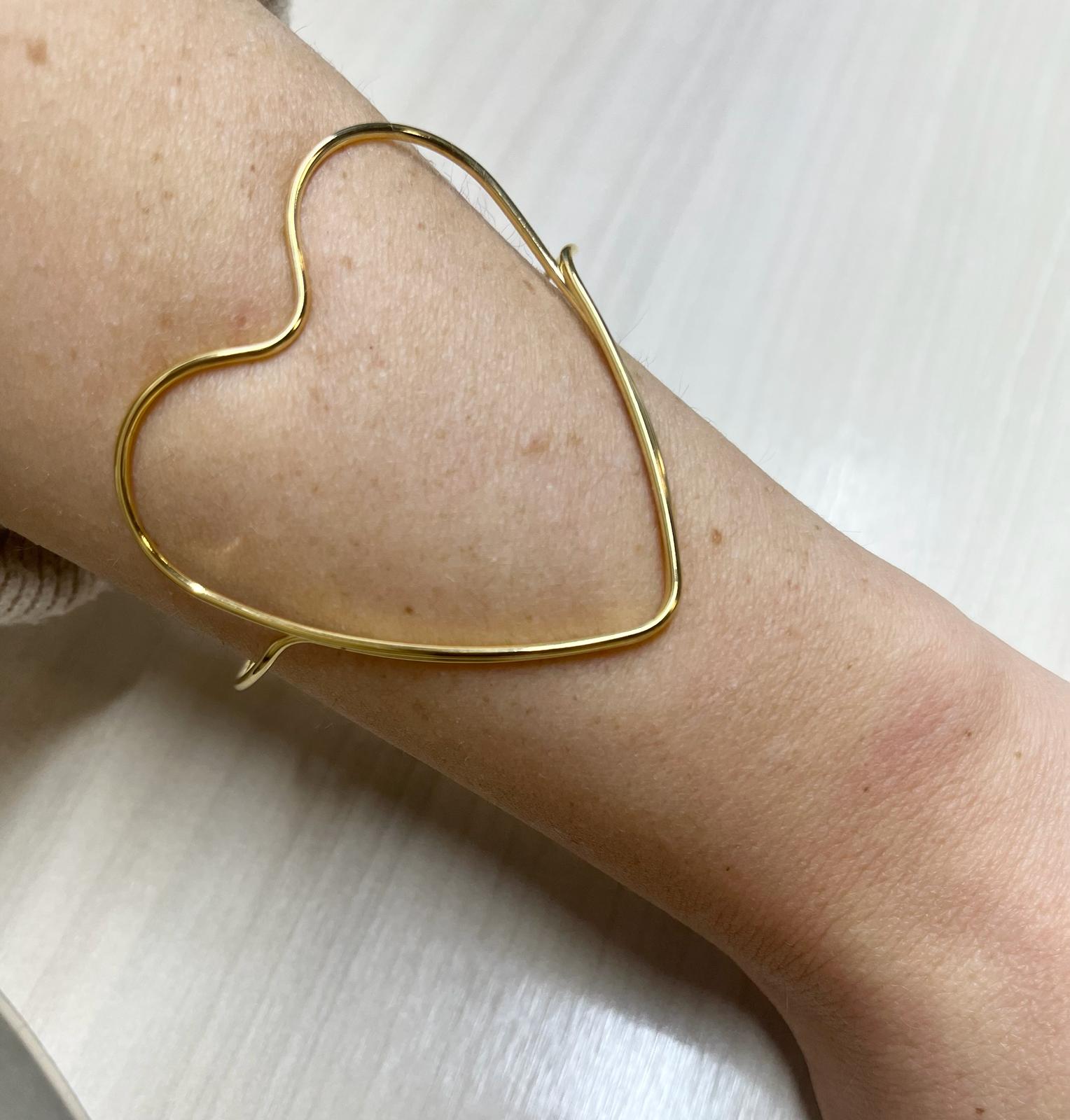 Bracciale Cuore a filo rigido